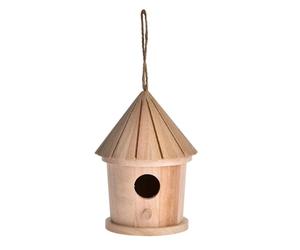 Generico Caseta para madera - Madera 110x110x140 mm | Caseta para bricolaje con estructura robusta y duradera, fácil de colgar, jardín exterior, decoración interior, fauna silvestre nel cor