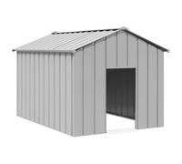 Genérico Caseta para Perros con Techo Acero galvanizado 113x153x101 cm,Producto para Mascotas y Animales,Productos para Mascotas,Productos para Perros,Casetas para perros-4100920