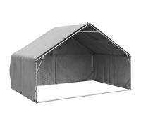 Genérico Caseta para Perros de Exterior con Cubierta 3x2x1,9 m de Acero galvanizado,Producto para Mascotas y Animales,Productos para Mascotas,Productos para Perros,Casetas para perros-4105409