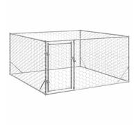 Genérico Caseta para Perros de Exterior con Puerta 2x2x1 m de Acero galvanizado,Producto para Mascotas y Animales,Productos para Mascotas,Productos para Perros,Casetas para perros-4105411