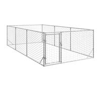 Genérico Caseta para Perros de Exterior con Puerta 2x4x1 m de Acero galvanizado,Producto para Mascotas y Animales,Productos para Mascotas,Productos para Perros,Casetas para perros-4105412