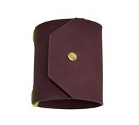 Genérico Cash Wrap Wallet with Clasp, Slim Leather Fast Access Money Holder, Quick Cash Organizer with Elastic Bands