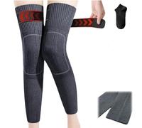 Genérico Cashmere Over-The-Knee Warm Socks,Cashmere Warm Knee Pads,Extra Long Unisex Winter Thermal Anti Slip Warmers Leg Sleeves