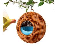 Genérico Casita Jaula para pájaros | Nuez de Descanso Lavable para Periquitos,Lavable de Loros - Padres De Mascotas Amantes De Animales Guacamayos Cotorras Aviarios Salón Dormitorio Estudio Oficina