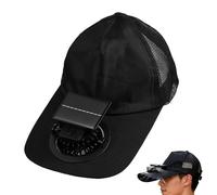 Generico Casquette Ventilateur Solaire USB Rechargeable - Chapeau de Baseball Respirant Anti UV avec Ventilation 3 Vitesses | Casquette Rafraîchissante pour Plage Randonnée Camping Voyage Sport Été