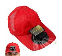 Generico Casquette Ventilateur Solaire USB Rechargeable - Chapeau de Baseball Respirant Anti UV avec Ventilation 3 Vitesses | Casquette Rafraîchissante pour Plage Randonnée Camping Voyage Sport Été