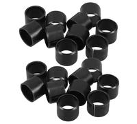 Genérico Casquillo Centrador 20 Piezas del Tornillo de Rueda | Anillo de Centrado Diseño de Buje, Acero 65 Manganeso, Negro, Equilibrio de Neumáticos y Llantas