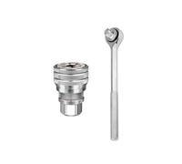 Genérico Casquillo para Tuercas Pernos Ganchos y, Socket Wrench | Detalle del cuerpo del dado ranurado, estructura de pasador retráctil para formas de sujetadores comunes, ajuste de