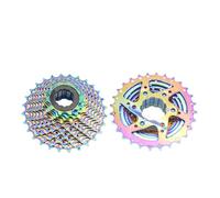 Genérico Cassette de Bicicleta 8/9/10/11 Velocidad 11-25T/28T/32T/36T Carretera 8v 9v 10v 11v Rueda Libre K7(11s 28t Rainbow)