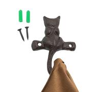 Genérico Cast Iron Animal Hook - Rustic Wall Mounted Rack With Vintage Decorative Hanger | Heavy-Duty Farmhouse Storage Hook Coats, Bags, Towels, Hats | Antique Metal Organizer For Entryway