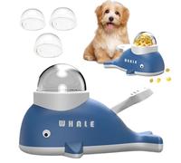 Generico Cat and Dog Toy Feeder - Dispensador para perros | Whale Slow Feeder | Dogs Toys Food Dispenser for Aggressive Chewers Small Large Pet Indoor Training Mental Stimulation