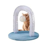 Genérico Cat Arch Groomer Tool, Indoor Shedding Brush, 12 Inch Pet Rubbing Post with Sturdy Base, Compact Grooming Pad with Portable Design, Massage Hair Remover, Pet Grooming for Head Back Kitten