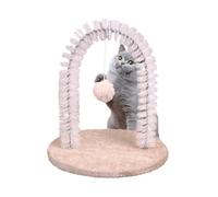 Genérico Cat Arch Groomer Tool, Indoor Shedding Brush, 12 Inch Pet Rubbing Post with Sturdy Base, Compact Grooming Pad with Portable Design, Massage Hair Remover, Pet Grooming for Head Back Kitten