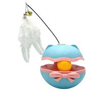 Genérico Cat Automatic Toy | 9.7x9x15cm Interactive Smart Battery Operated Pet Teaser with Bell,Multi-Room Dynamic Play Experience Kitten Enrichment Exercise Toys - For Home Cattery Bedroom Apartment