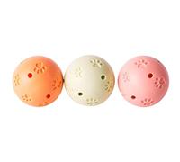 Genérico Cat Ball, Small Ball, Pet Toys, 3pcs Hollow out with Sounding Bells Interactive Engaging Activity Lightweight Design Entertaining Option, for Small Animals, 1.77inches