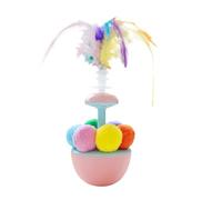 Genérico Cat Ball Toy, Feather Ball Cat Toy, Interactive Kitten Play, Encourages Exercise & Mental Stimulation, Portable & Easy To Set Up, 19x7x7 Cm For Outdoor Kitten Exercising