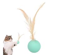 Genérico Cat Ball Toy - Interactive Cat Toy Ball | Sensory Stimulation Balls with Feather For Indoor Outdoor Play Hunting Exercise Training Boredom Relief, Self-Entertainment Toys