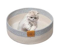 Genérico Cat Basket Bed - Cotton Rope 40cmx14cm | Pet Cotton Sleeping Scratcher Nest, Indoor Cat Scratching Board Mat | Comfortable Cottons Rope Pet Mat Basket For Sleeping