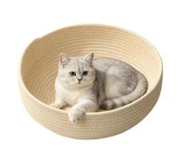 Genérico Cat Basket Bed - Round Bowl Shape Cotton Rope Washable