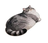 Genérico Cat Bath Mat - Absorbent Washable Floor Carpet - Area Rug Bathroom Floor Mat | for Indoor Outdoor Front Door Entryway Shower Kitchen Bedroom Living Room Farmhouse