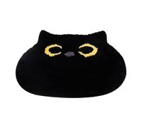 Genérico Cat Bath Mat - Fiber 50x55cm Anti Slip Soft Rug | Black Cat Bathroom Floor Mat, Cute Room Decor Doormat | For Bathroom Bedroom Kitchen Shower Toilet Indoor Outdoor Use