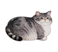 Genérico Cat Bath Mat - Washable Quick Drying Carpet, Cute Animal Bathroom Rug, Nonslip Kitchen Floor Mat | Absorbent Imitation Wool Decor For Indoor Outdoor Front Door Entryway Shower Farmhouse