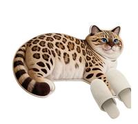 Genérico Cat Bathroom Rug,Absorbent Non Slip Room Decor - Nonslip Bathroom Rugs Cat Decor,for Indoor Outdoor Front Door Entryway Shower Kitchen Bedroom Living Room Farmhouse