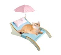 Genérico Cat Beach Bed - Animal Hammock Scratcher, Sunshade Shelter