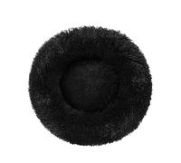 Genérico Cat Bed, Cama Grande y cómoda de Felpa de 100 cm for Perros, Redonda, de algodón Suave, cálida y Adecuada for Gatos y Perros.,Parts(Black-100CM)