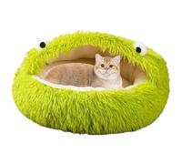 Genérico Cat Bed Cave - 60x60cm Velvet Pet Bed, Soft Plush Mattress, Semi Closed Anti Shake Structure, Comfort | Large Kitten Cave For Multiple Pets, Cats Dogs Relax Sleep Nap Indoor Use