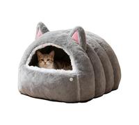Generico Cat Bed Cave - Semi-Enclosed Dome Shape Anti-Slip | Plegable Pet Cat House | Home-Friendly Design For Puppy Indoor Living Room Bedroom Apartment Dormitory Home