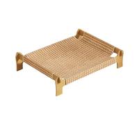 Genérico Cat Bed Elevated - Woven Breathable Cooling Pet Hammock, Resting, Lightweight Raised Sleeping Bed, Sturdy Ventilated Animal Lounger | Portable Cot For Backyard, Camping, Road Trip, RV