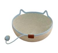 Genérico Cat Bed | Handwoven Cotton Rope Sleeping Nest Basket with Toy Tail | Cat Beds | For All Season Kitten Animal Travel Pet Enrichment