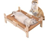 Genérico Cat Bed, Portable Elevated Pet Lounger, Raised Breathable Mesh Cot with Sturdy Frame for Comfortable Relaxing Indoor Floor Patio Garden Balcony Backyard Camping Beach Lawn