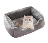 Genérico Cat Bed, Rectangle Washable Sleeping Sofa for Cats Small Dogs, Calming Cuddler for Indoor Outdoor Use, Warm Pet Couch for Crate Balcony Living Room Patio and Travel Comfort 70x50x15cm