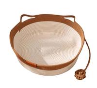 Genérico Cat Bed Rope Cotton, Virelapets Cotton Rope Hand Woven Cats Bed Baskets, Versatile Pet and Toy Storage Baskets for Cats and Dogs All-Season