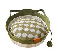 Genérico Cat Bed Rope Cotton, Virelapets Cotton Rope Hand Woven Cats Bed Baskets, Versatile Pet and Toy Storage Baskets for Cats and Dogs All-Season