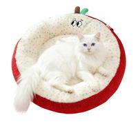 Genérico Cat Bed - Velvet, 19.69x19.69in Cat Bed Nest Soft and Calming | Warm Anti-Slip Pet Cushion, Plush Sleeping Nest For Cats, Dogs, Bedrooms, Living Rooms, Kennels, Apartments