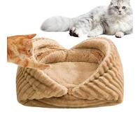 Genérico Cat Beds, Cave Sleeping Nest Foldable Thickened with Soft Plush, Indoor Cat Bed for Pets, Warm Soft Design, Pet Tool, Comfortable Accessory for Calming Travel Winter Kittens