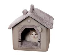 Genérico Cat Beds | Cave Sleeping Nest Tent Thickened | Foldable Modern Self Warming Cats House with Removable Cushioned Pillow for Kitten Puppy Animal Small Dogs Outdoor Travel Winter