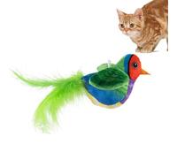 Genérico Cat Bird Toy, Flapping Wings Bird, Chirping Bird Toy, Realistic Interactive Toy, Super Soft Material, Indoor Cats Exercise, Perfect for Keeping Cats Active and Entertained