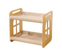 Genérico Cat Bunk Bed - Double Layer Hammock, Large Load Bearing Cat Bed with Sisal Pad Designed For Comfortable Resting, Scratching, and Daily Activity | Pet Hammock For Cats and Small Pets