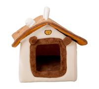 Genérico Cat Cave Bed - Hooded Pet House, Warm Cat Shelter, Plush Pet Nest with Portable Handle Strap, Comfortable Animal Bed, Cold Weather Sleeping Nest for Indoor Bedroom Balcony Garage Use