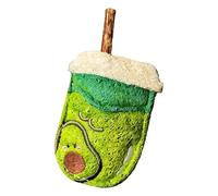 Genérico Cat Chew Toys - 4.33 Inches Loofah Milk Tea Cup Shape, Teething Chew Toy, Interactive Enrichment | Kitten Play Boredom Relief, Teeth Cleaning, Exercise Stimulation Toy