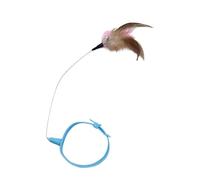 Genérico Cat Collar Toy - Adjustable Hands-Free Cat Toy | Interactive Silicone & Steel Wire Neck Collar, Fun Spring Wand For Exercise Training and Boredom Relief For Indoor Outdoor Cats
