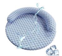 Genérico Cat Cooling Mat, Couch Blanket,17.72x23.62 Inches Soft Fabric Grey Washable Non-Slip, Bed Cushion for Dogs, Cats, Pet, Resting Indoor Outdoor, Car Travel, and Crate Cage Use