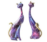Genérico Cat Couple Figurine - Cat Couple Statue | Caat Couplle Statues Kitten Figurine | Lovely Cats Coupless Statues| Cats Coupless Garden Statue For Wine Cabinet, Modern Decoration, Valentine