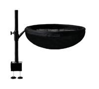 Genérico Cat Desk Bed, Desk-Mounted Hammock, 15.75x15.75x14.35inch, 360° Rotating Nest, Removable Washable Cover, Modern Design, Ideal for Home, Work, Desktop, Game Tables, Black/White