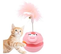 Genérico Cat Feather Toys, Interactive Kitten Toys, 7.48x3.5in Pet Enrichment Accessories, Feather Bell Included, Stimulates Playful Exercise for Indoor, Games, Boredom, Active Pets