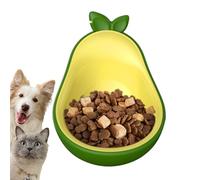 Genérico Cat Feeding Bowls, Avocado Shape Small Cat Bowl, High-Legged Kitten Feeder, ideal para Eating and Drinking, Multi-Pet Use, Travel, Vacation, Outdoor, Home and Apartment, 1 pieza